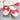 Hot Pink Bow on White Plush Slippers