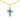SINGLE MINI CROSS NECKLACE IN LIGHT ROSE by TOVA