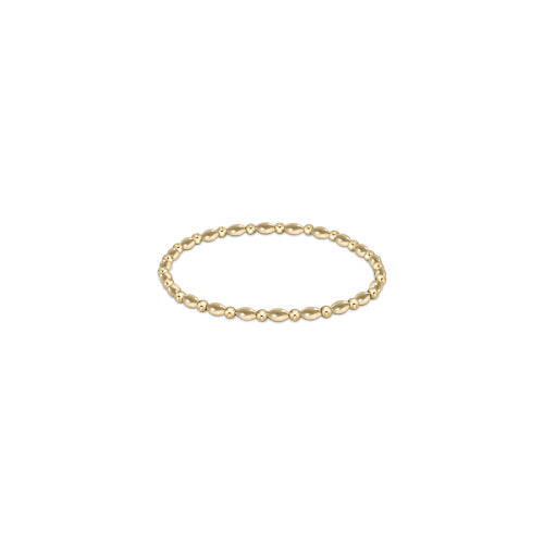Harmony Grateful Gold Pattern 2.5mm Bead Bracelet