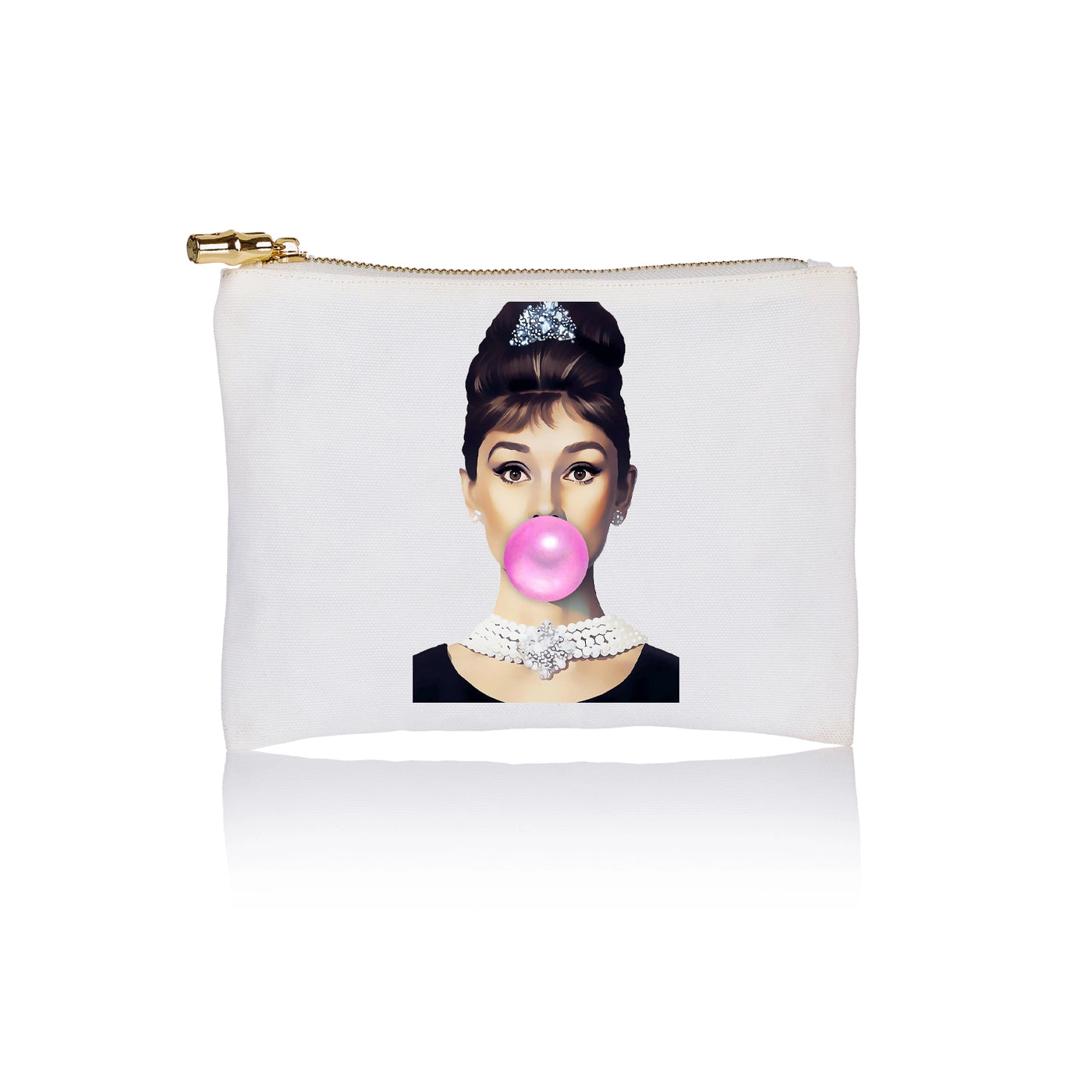 Audrey Hepburn Flat Zip Jumbo Bag