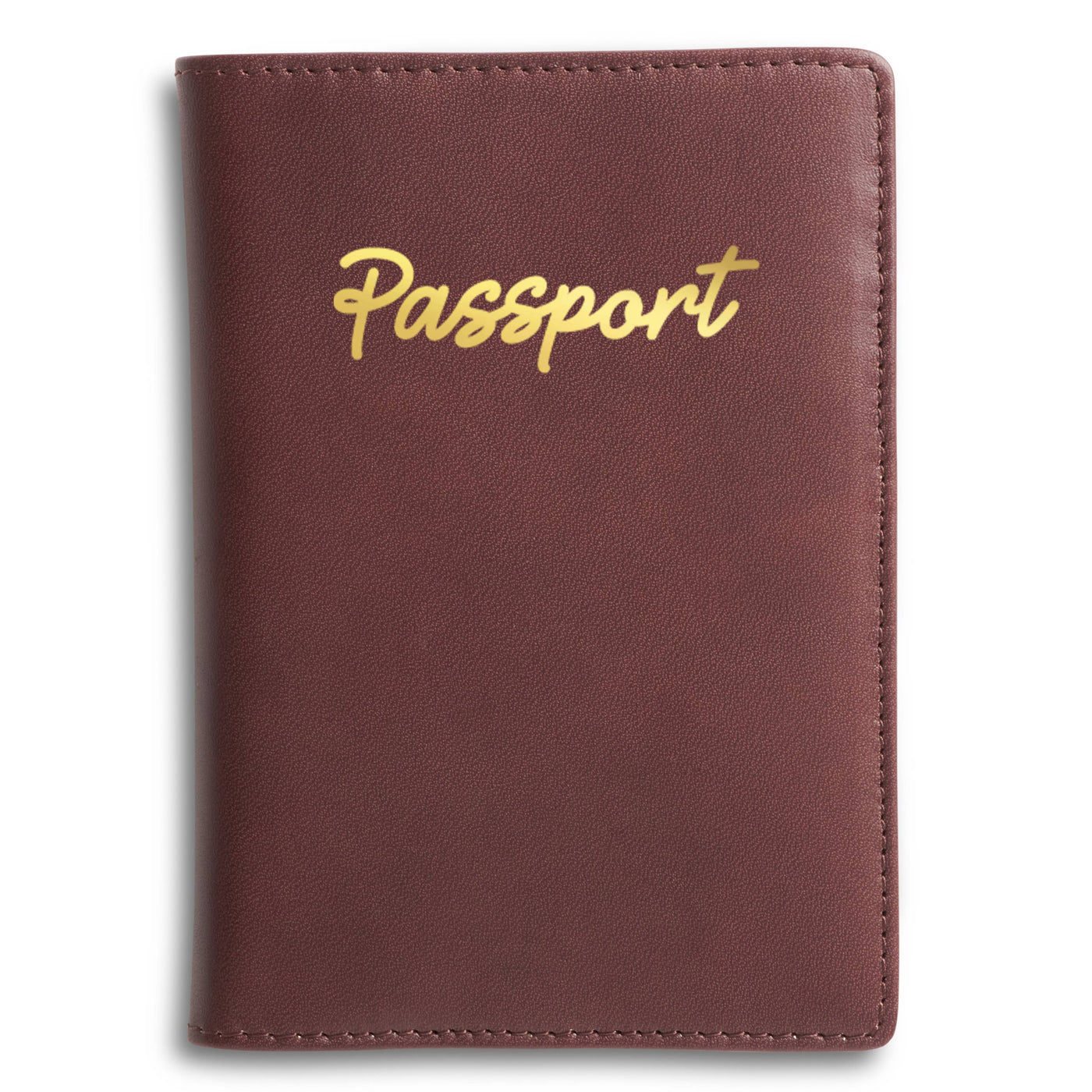 "Tommy" Leather Passport Cover (MGS PASSPORT/GOLD)