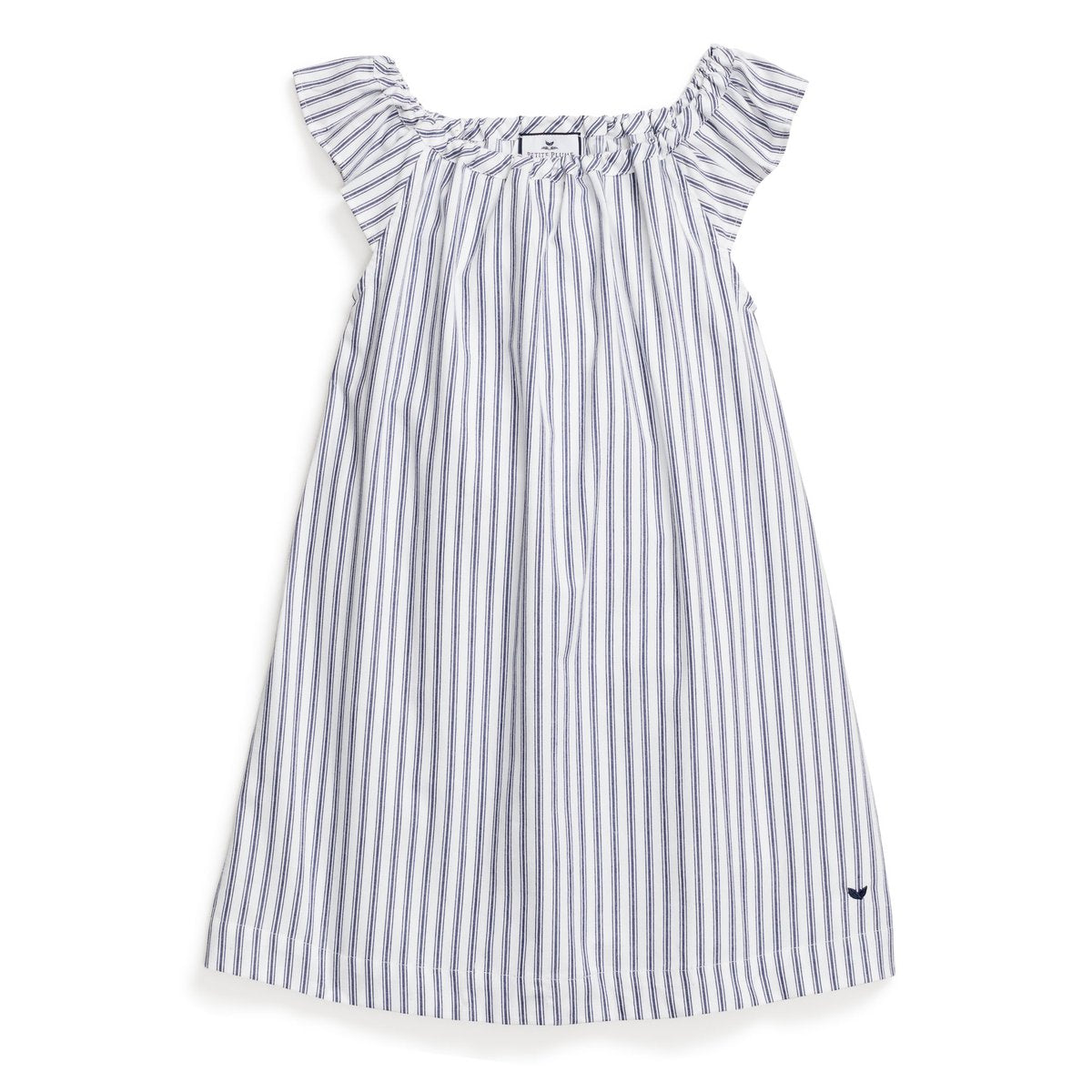 Navy French Ticking Isabelle Nightgown