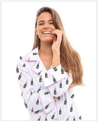 Bubbly Nightshirt (Champagne Bottles!) by Toss Designs