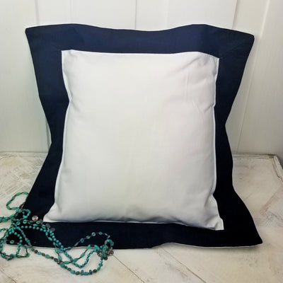 Throw Pillow with Solid Border