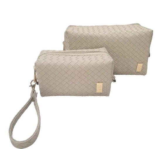 Trame Woven Bisque - Luxe Duo Dome Bag Set