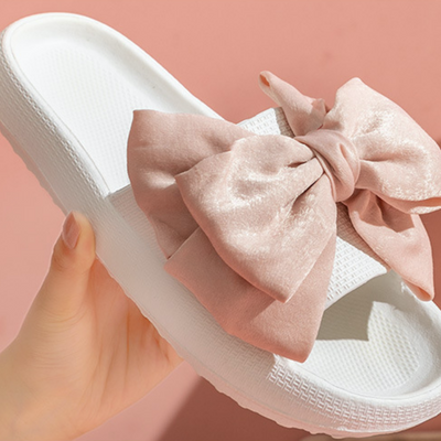 Ladies Bow-Knot Cloud Slippers