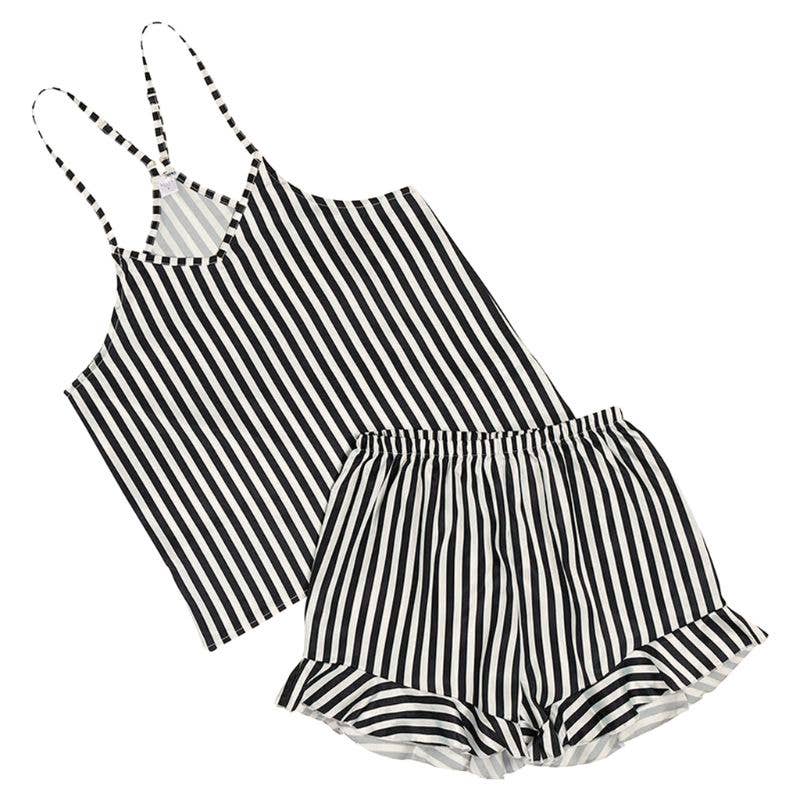 Lelaina Black & White Cami PJ Set