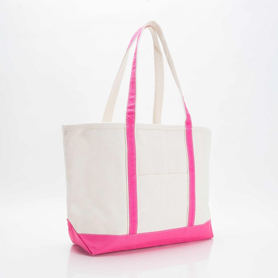 Large Hot Pink Boat Tote