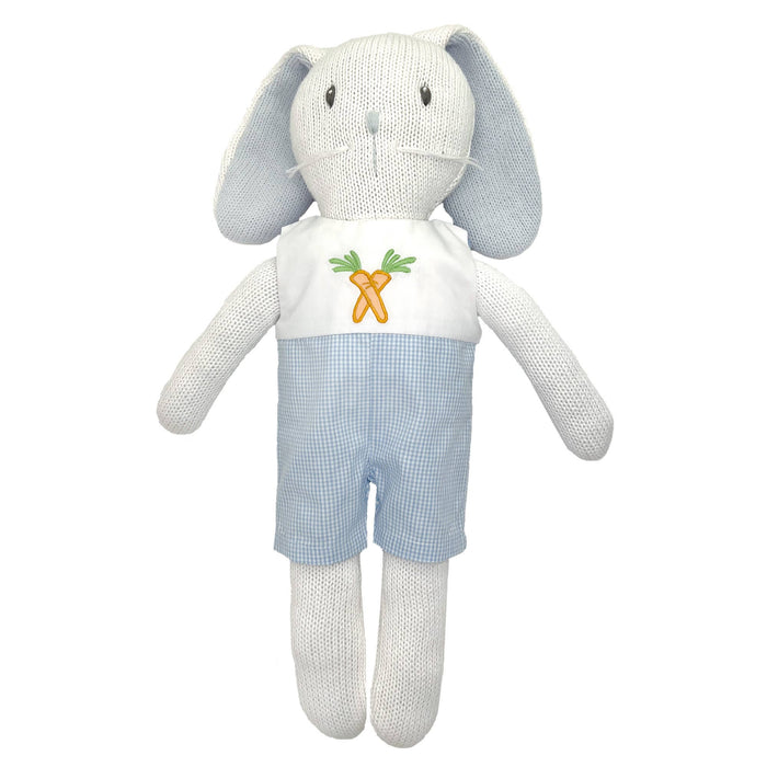 Knit Bunny Doll with Embroidered Romper: 14
