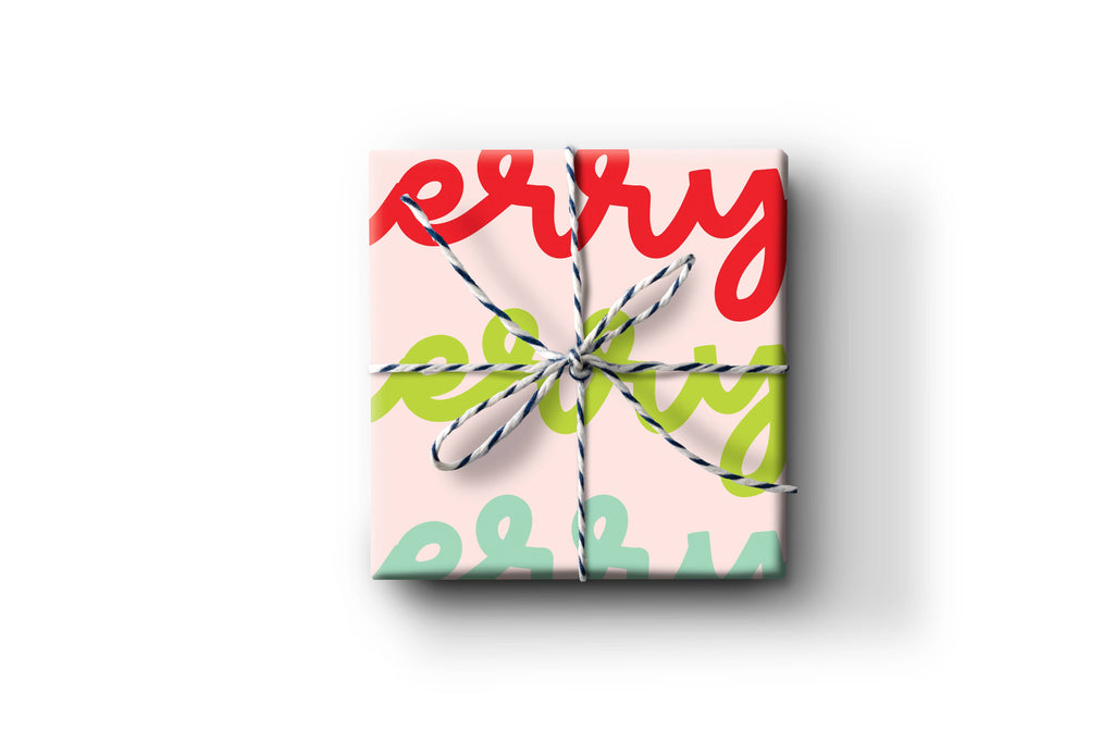 Be Merry  Wrapping paper sheets – Eeni