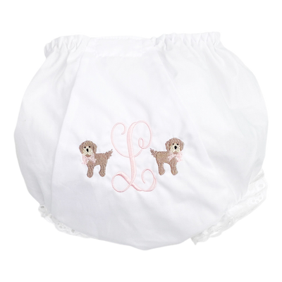 Girl's Bloomers With Eyelet Trim