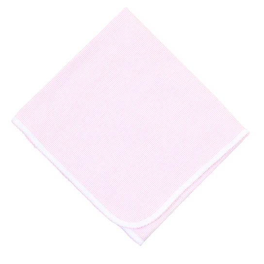 Pink Mini Stripe Receiving Blanket