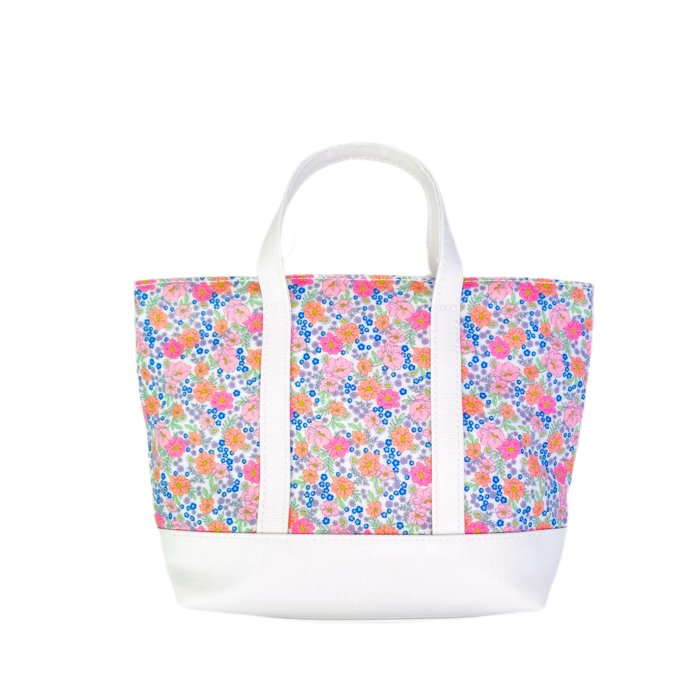Mini Me Gingham Tote- Garden Floral