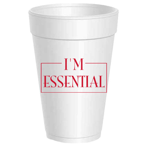 "I'm Essential" Party Cups