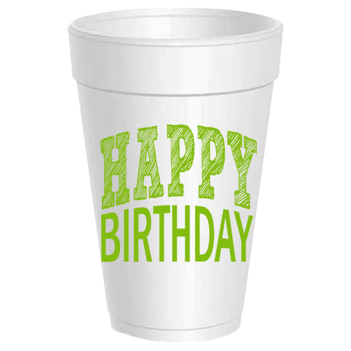 "Happy Birthday" Party Cups