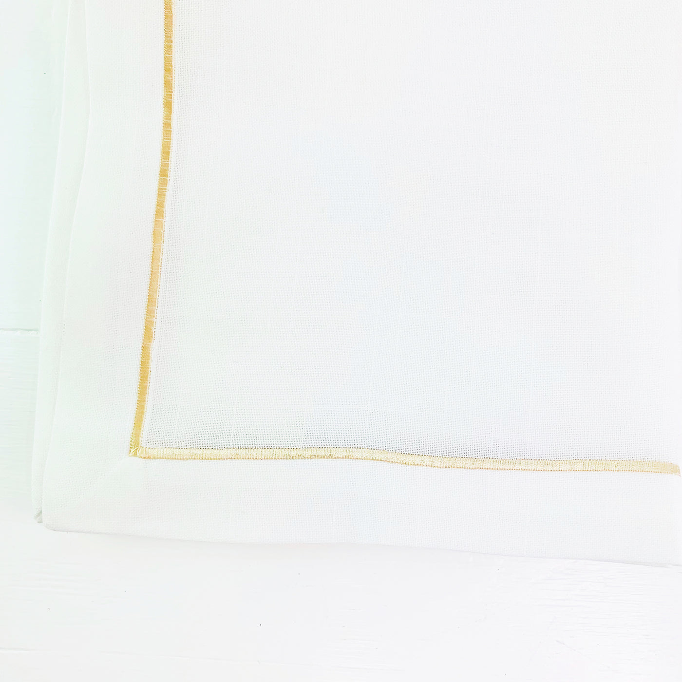 Classic Dinner Napkin with Champagne Trim