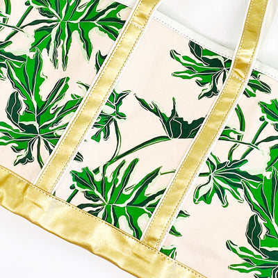 Rose Jungle Canvas Tote Bag by Emily McCarthy