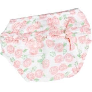 Rose Print Muslin Bloomers/Diaper Cover
