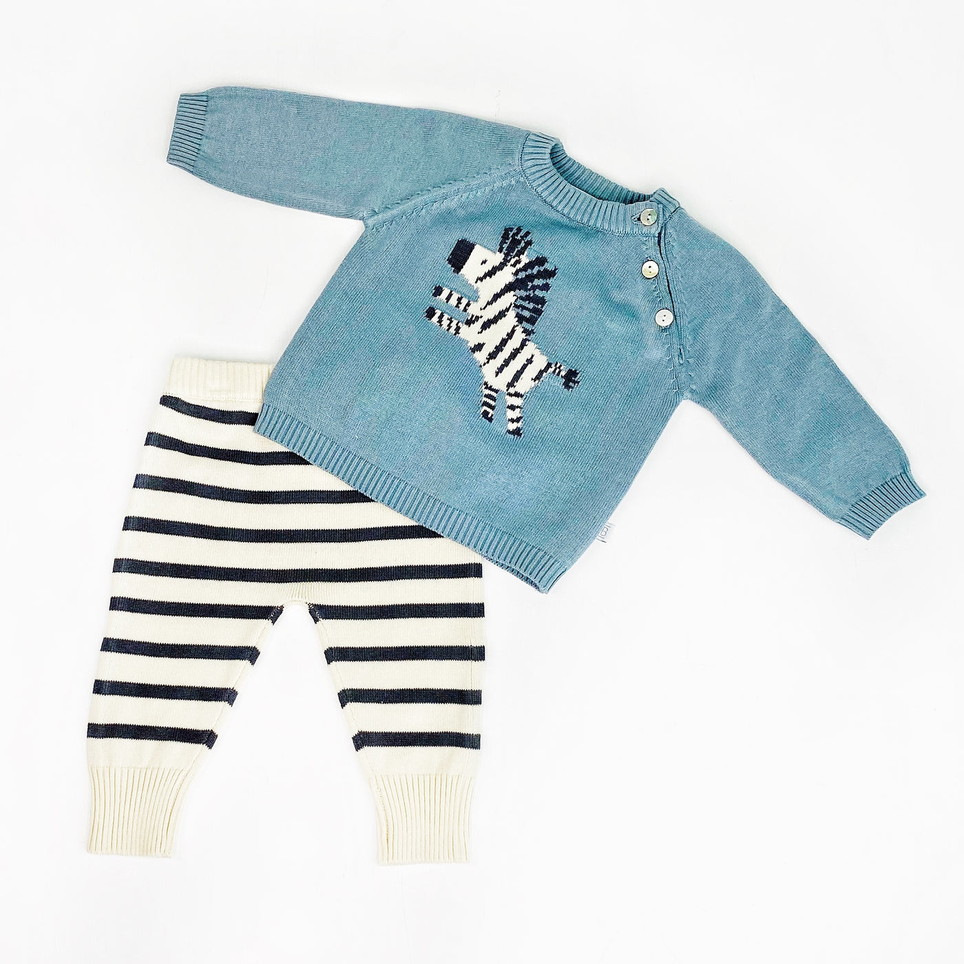 Zebra Sweater and Pant Set