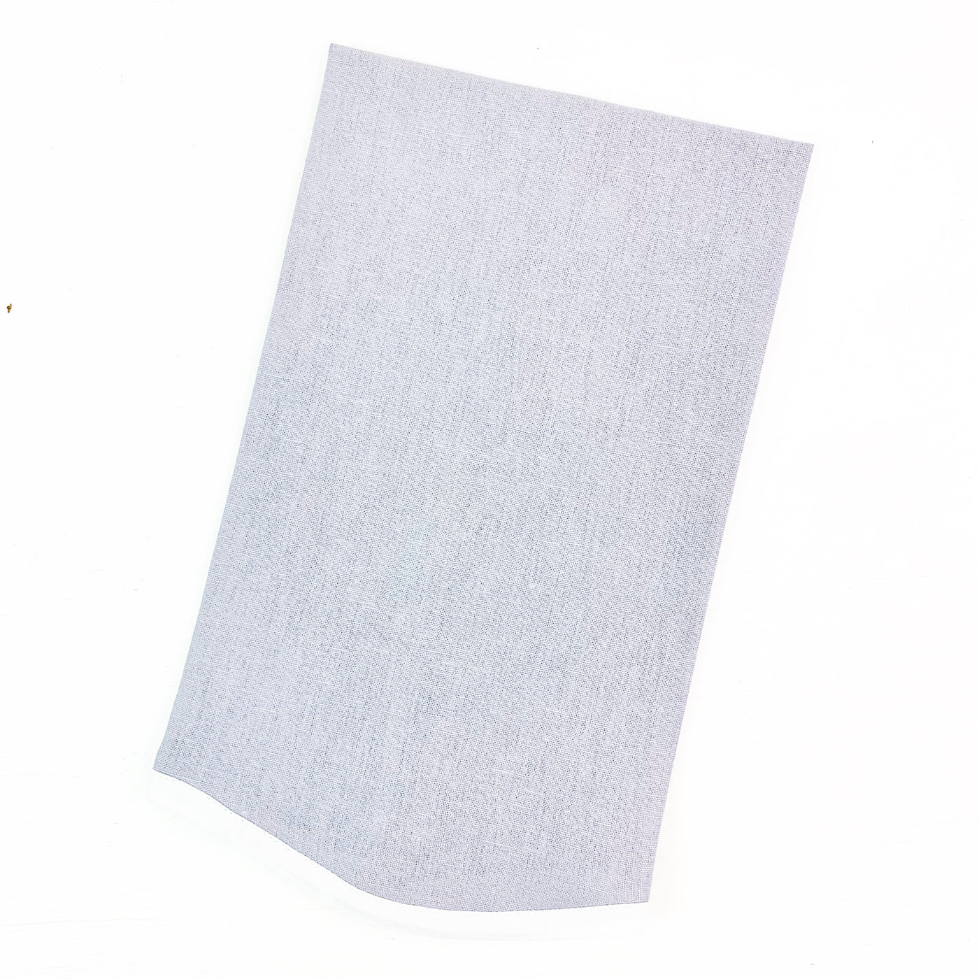 Scalloped Edge Linen Guest Towel With White Trim