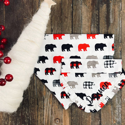 Rustic Bears Dog Bandana - Christmas Collection