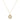 16" NECKLACE GOLD - SIGNATURE CROSS GOLD DISC - GREY