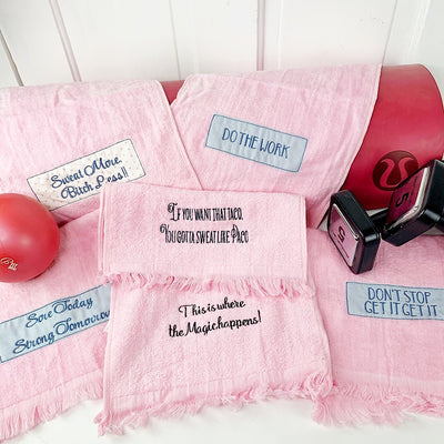 SWEAT TOWEL-Pink and Sassy