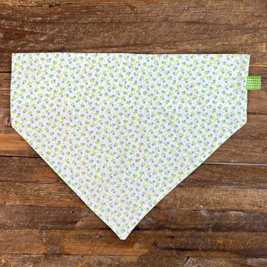 Spring Floral Blue Dog Bandana