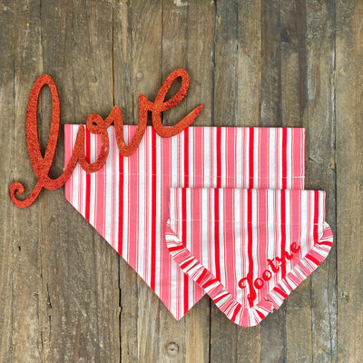 Sweetheart Stripe Dog Bandana