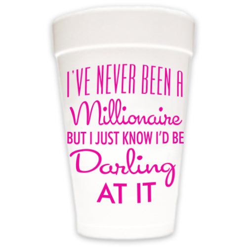 I've Never Been a Millionaire Party Cups