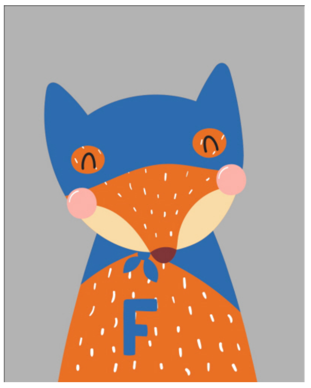 Super Hero Fox Paint By Numbers Kit