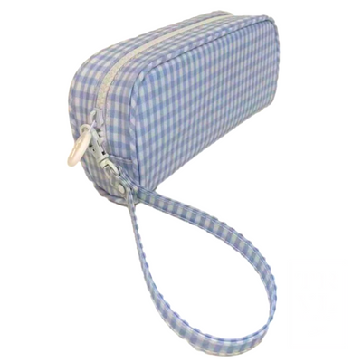 Catch All Wristlet in Gingham Mist