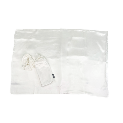 Satin Pillow Case W/Satin Scrunchy & Bag