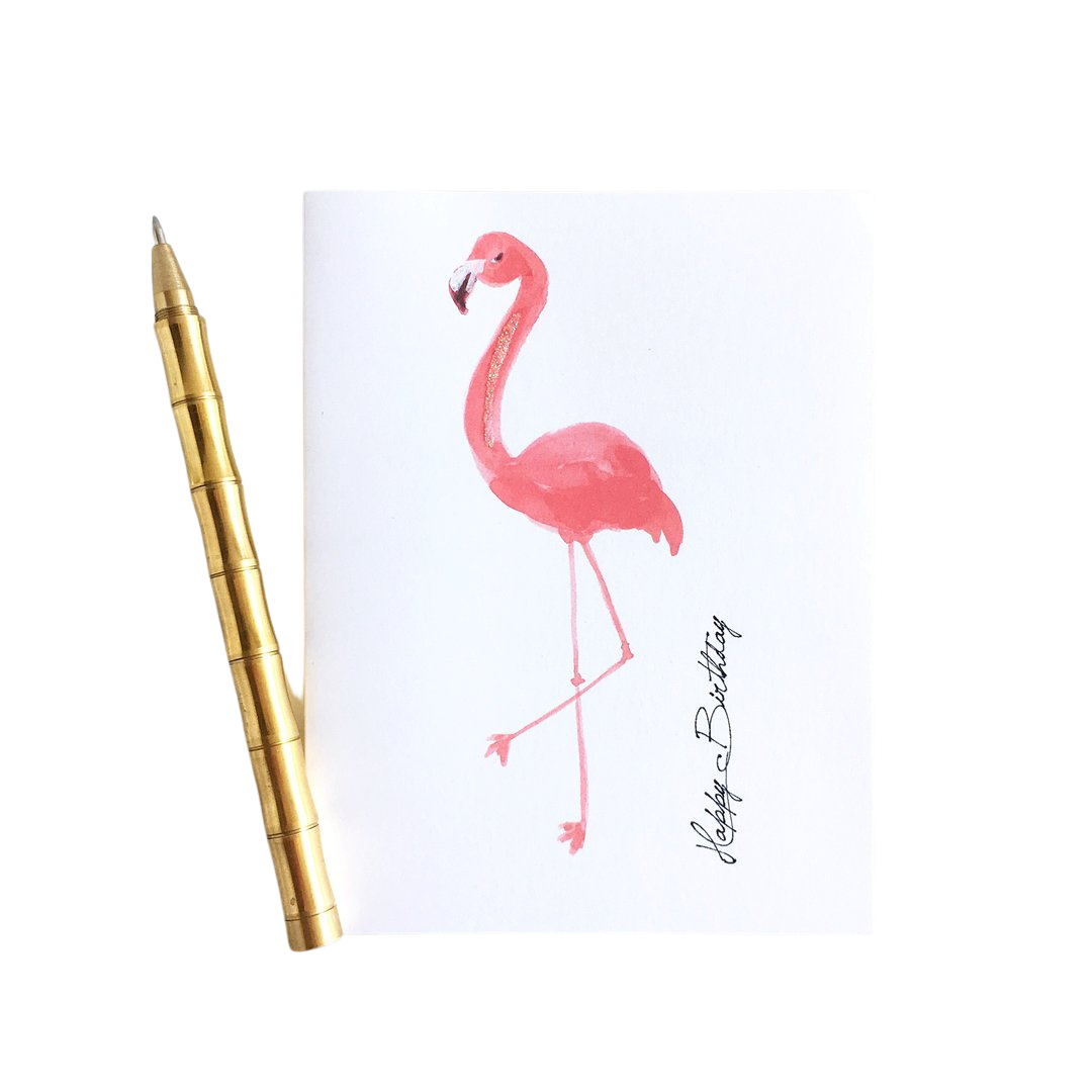 Fancy Flamingo Notecards