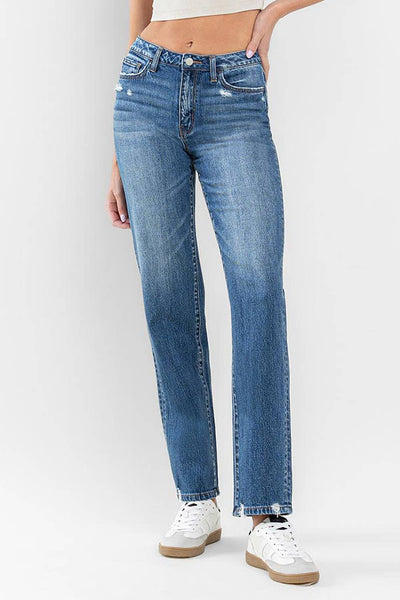 TALULAH LOVER SUPER HIGH RISE RELAXED STRAIGHT JEANS