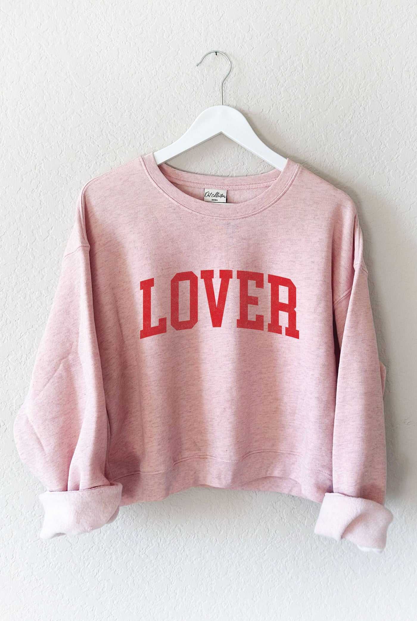 LOVER Mid Graphic Sweatshirt: ROSE