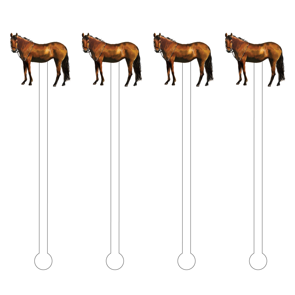 Thoroughbred Horse Acrylic Sticks