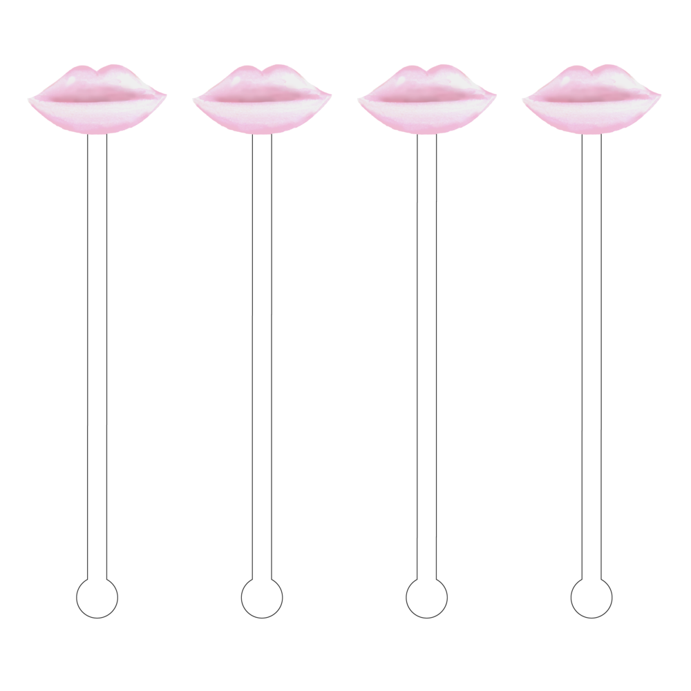 Blush Lips Acrylic Sticks
